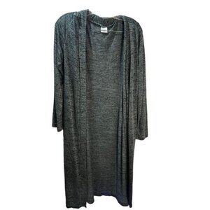 Hello Mello Open Long Cardigan Blue‎ Grey Small NWOT